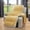 Yellow, variant on Jacquard Plush Recliner Chair Cover, Soft Fuzzy Fluffy Reclining Chair Cover With Elastic Straps, Furniture Protector