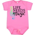 thumbnail image 3 of Inktastic Life Needs Music- ocean colors Boys or Girls Baby Bodysuit, 3 of 5