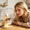 thumbnail image 3 of Tong Roue pour Hamster 21 cm Roue pour Hamster Silencieuse Roue de Course Hauteur Réglable Roue pour Hamster Silencieuse Roue pour Hamster pour Hamsters Nains et Petits Animaux Gerbilles Souris, 3 of 5