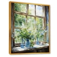 thumbnail image 2 of Designart "Countryside Charm with Green and Blue Windows III" Farm Framed Wall Art - Country Green Farm Windows Entryway Framed Wall Art, 2 of 6