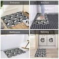 thumbnail image 5 of Pofeuu Ying Yang Checkered Print Flannel Doormats Rug16"x24"Rug Washable Doormats Indoor Outdoor Rugs for Layered Front Door Mats, Porch, Kitchen, Entryway, 5 of 7
