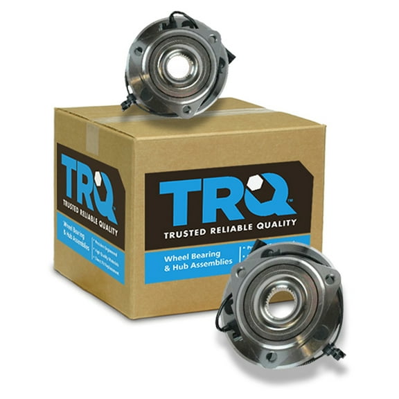 TRQ Front Wheel Hubs & Bearings Pair for Jeep Wrangler BHA53781 Fits select: 2008,2015-2018 JEEP WRANGLER UNLIMITED