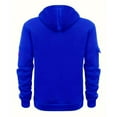 thumbnail image 3 of Hoodies for Men 1/4 Zip Pullover Hoodie Zipped with Kangaroo Pocket Fleece Drawstring Long Sleeve Tracksuit Tops Cuff Shirts Hooded Loose Casual Classic Fashion Work Hoody Sweatshirts, 3 of 3