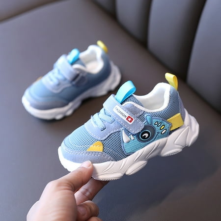 

Toyella Baby Shoes Soft Soled Girls Sports Shoes Blue 26