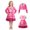 Pink, variant on Pink Halloween Costumes Rise of Red Cosplay Costume 2Pcs, Fashion Jacket and Dress Outfit, Halloween Dress-Up for Anime Themed Party Events