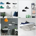 thumbnail image 3 of DECOMELODY Wall Mount Floating Shoe Display Shelves 6Pcs Acrylic Transparent For Home Decor, 3 of 10
