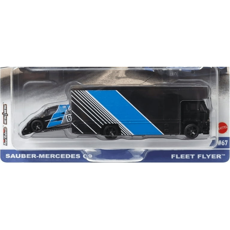 Hot Wheels Team Transport Fleet Flyer w/ Sauber Mercedes-Benz C9