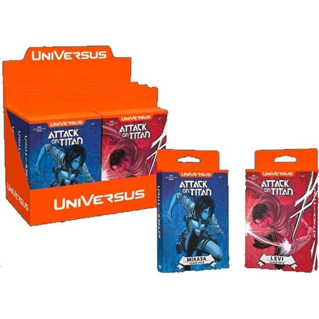 UniVersus CCG: Attack on Titan Battle for Humanity- Clash Deck Display- Mikasa Levi (8)