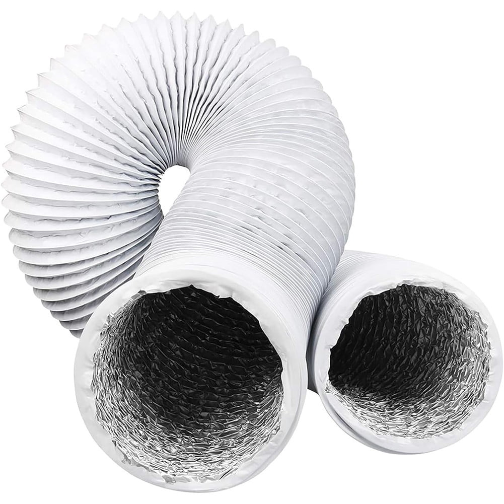 6 Inch Fan Pipe Flexible Pvc Aluminum Tube Exhaust Hose 6M Ventilation Duct 15cm Grey