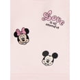 thumbnail image 6 of Minnie & Mickey Baby Girl 2 Piece Embroidered Sweat Set, Sizes 0-24 Months, 6 of 7