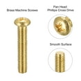 thumbnail image 4 of Uxcell M3x16mm Brass Machine Screws, Phillips Pan Head Fastener Bolts 60 Pack, 4 of 5