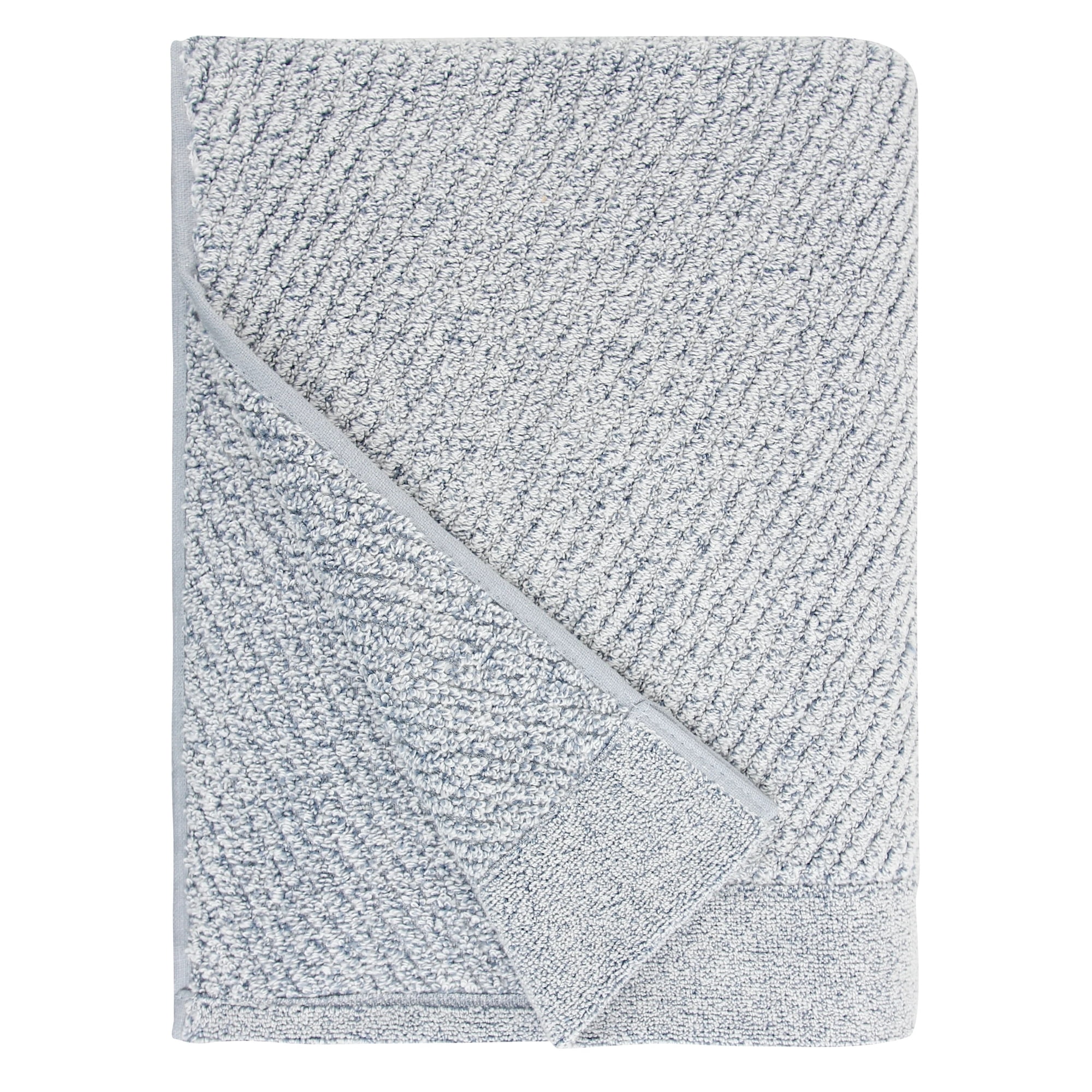 Fabreware FBT-010-BF-2 Blue Fog Cotton Yarn-Bath Towel- 2pc