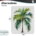 thumbnail image 4 of Stupell Industries Coastal Lagoon Majesty Palm Canvas Art, 36 x 48, by Shelly Craig, 4 of 8