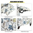 thumbnail image 4 of Upholstered Wingback Recliner Chair - Traditional Push Back Recliner - Fabric Floral Recliner Chair, 4 of 6