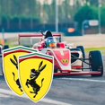 thumbnail image 3 of Autocollant de voiture oso de fresa 10x7,2 cm Rflchissant Compatible para Ferrari, 3 of 5