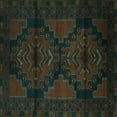 thumbnail image 1 of Ahgly Company Indoor Square Persian Turquoise Blue Traditional Area Rugs, 6' Square, 1 of 4