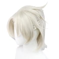thumbnail image 1 of Peluca para cosplay Genshin Impact Albedo, pelo sintético, 35 cm, 1 of 3
