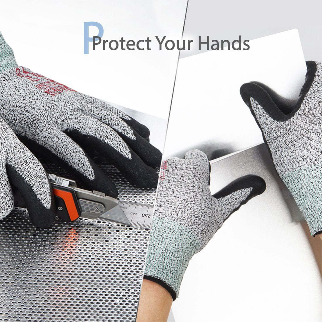 3D Comfort Stretch Fit DEX FIT Level 5 Cut Resistant Gloves Cru553 Durable...