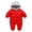Red, variant on Odeerbi Baby Girls Boys Clothes Baby Rompers Knit Hooded Romper Winter Clothing Set Snowsuit Athletic Style Jumpsuit Outfits