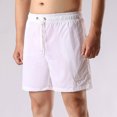 thumbnail image 4 of Ceisia Men's Big & Tall Cargo Shorts Beach Swim Trunks Summer Lightweight Thin Quick Dry Casual Slim Fit 4 Inch Inseam Athletic Bottoms White XXXL Gifts for Father, 4 of 7