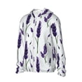 thumbnail image 2 of Fotbe Lavender Flowers Men's Women's UPF 50+ Sun Protection Jacket Hooded Cooling Shirt with Pockets Hiking Outdoor Performance-Medium, 2 of 8