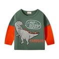 thumbnail image 1 of Chandail en Molleton Dinosaure pour Garçons Tout-Petits Chandail Col Rond Manches Longues, 1 of 2