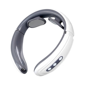EGNMCR Cou avec chaleur, soulagement de la douleur, col intelligent, Col cervical de fashion point de charge de tissu portable, Cadeaux Femmes Massoir de cou homme