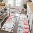 thumbnail image 2 of Pioneer Flower Floral Print Pattern Kitchen Rugs Sets Of 3,Kitchen Runner Rugs Non Skid Washable,Decorative Kitchen Floor Mats for Kitchen,Sink,Laundry,17"x30"+ 17"x47" + 17"x59", 2 of 6