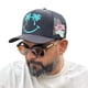 thumbnail image 3 of VAGO Style HAPPY PLACE Gorra Artesanal Negra Visera Curva, 3 of 5