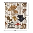 thumbnail image 5 of Brown Mushroom Sketch Beige Pattern Shower Curtain 72"x84" ,Bathroom Decorative Shower Curtains Set with 12 Hooks,Modern Waterproof Washable Shower Curtain, 5 of 6