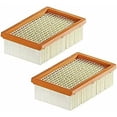 thumbnail image 1 of Paquete de 2 filtros plisados planos para aspiradoras, compatibles con los modelos WD4, WD5, WD6, MV4, MV5 y MV6, 1 of 1