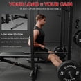 thumbnail image 2 of Mikolo Power Rack Cage with LAT Pulldown, 1200 lbs Capacity, Multifunctional, Black Bench, 2 of 15