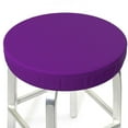 thumbnail image 3 of Fotbe Purple Stool Covers Round,Waterproof Round Bar Stool Covers Bar Chair Covers Washable Stool Cushion Slipcover for 12-14 Inch Chair-13 inch, 3 of 7