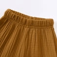 thumbnail image 7 of Hurxie Toddler Baby Girls Elastic Waist Pants Soft Harem Bloomers Summer Long Pants Brown,4 Years, 7 of 7