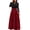Z1-Wine, variant on Gubotare Wedding Dress Women Loose Chiffon Dress Elegant Evening Dress for Party,Black L