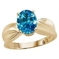 thumbnail image 2 of Tommaso Design� Oval 9x7mm Genuine Blue Topaz Ring, 2 of 9