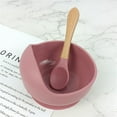 thumbnail image 2 of Special Bowl For Children To Learn To Eat Certificated Baby Silicone Bowl Dessert Feeding Plate Silicone Suction Bowl For Baby Tableware Set With Spoon…, 2 of 9