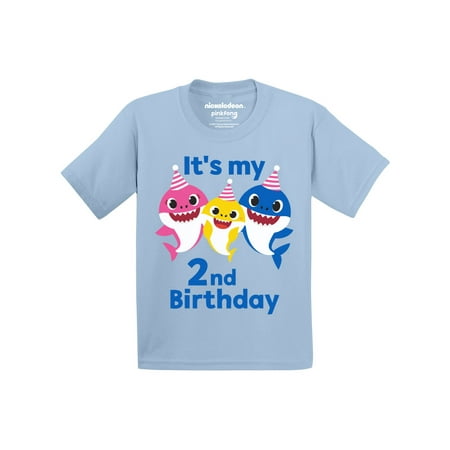 

Baby Shark Second Birthday T-shirt - Baby Shark Doo Doo Birthday Tee for 2 Years Old 2T