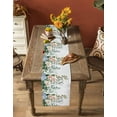 thumbnail image 4 of Hokiten Table Runners 48 Inches Long Dress Scarves, Spring Floral Farmhouse Kitchen/Dining Table Runner, Short Coffee Tablerunners, Vintage Botanical Leaves 13x48 Inch, 4 of 7