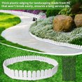 thumbnail image 6 of FRTDNE White Garden Edging Border,26ft Landscape Edging 5.9inch Tall Lawn Edging Border with 30Pcs Anchoring Stakes Kits for Flower Garden Patio Pathway, 6 of 6