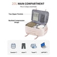 thumbnail image 3 of WANDF Travel Backpack with USB Port, 20L Carry On Back Pack Fit 14" Laptop, Personal Item Bag 17x10x13 for Men Women, Waterproof Casual Daypack for Weekender Business Hiking(Beige), 3 of 10