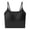 Bras - Black, variant on Xdegoge Women's Seamless Scoop Neck Longline Bra with Adjustable Straps, Wireless Padded Support Brassiere Soft Stretchy Underwear for All-Day