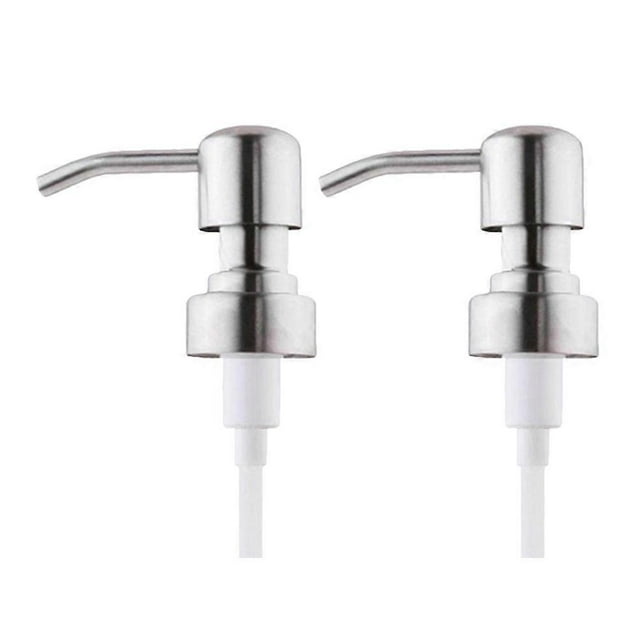 2pcs Soap Dispenser Lids Stainless Steel Rust Proof Lotion Dispenser Bathroom Accessories