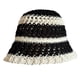 thumbnail image 1 of Gorro de pescador de paja de verano con circunferencia de la cabeza de 56-58cm, sombrilla femenina, gorro de lavabo, sombrero protector solar transpirable hueco, 1 of 5