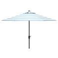 thumbnail image 2 of SAFAVIEH Iris 9' Market Auto Tilt Patio Umbrella, Baby Blue/White, 2 of 5