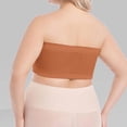 thumbnail image 4 of LINGLANG Plus Size Wireless Bra for Women Front Button Closure Bandeau Strapless Push Up Bralette Cleavage Control Anti-Sag Tube Top, 4 of 7