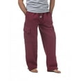 thumbnail image 2 of Pro Club Mens Heavyweight Cargo Sweatpants, Burgundy, Small, 2 of 4