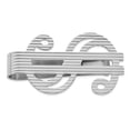 thumbnail image 1 of FB Jewels Sterling Silver Rhodium-plated Dollar Sign Money Clip, 1 of 2
