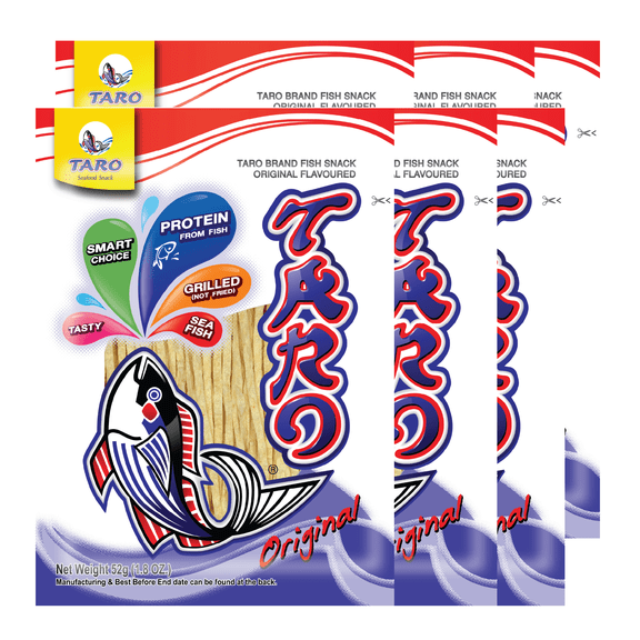 TARO Fish Snack Original Flavor 52g, 6-Pack