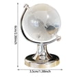 thumbnail image 3 of ZZHZGZ Canada Clearance Sale Miniature World Globe Desktop Style Rotatable Sphere For Home Study, 3 of 6